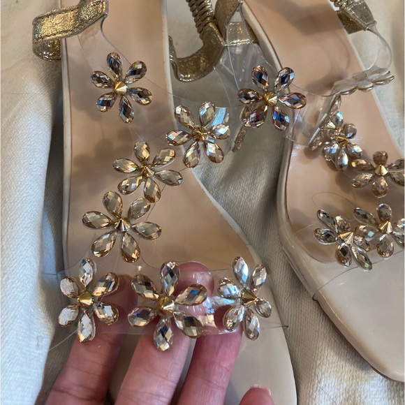 Rhinestone Slingback Sandals. - Picture 11 of 12